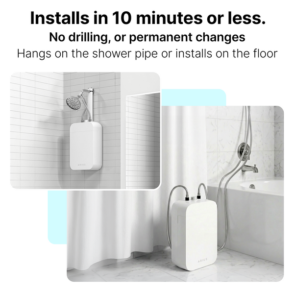 Arius - The Only Shower System That Filters and Softens Water